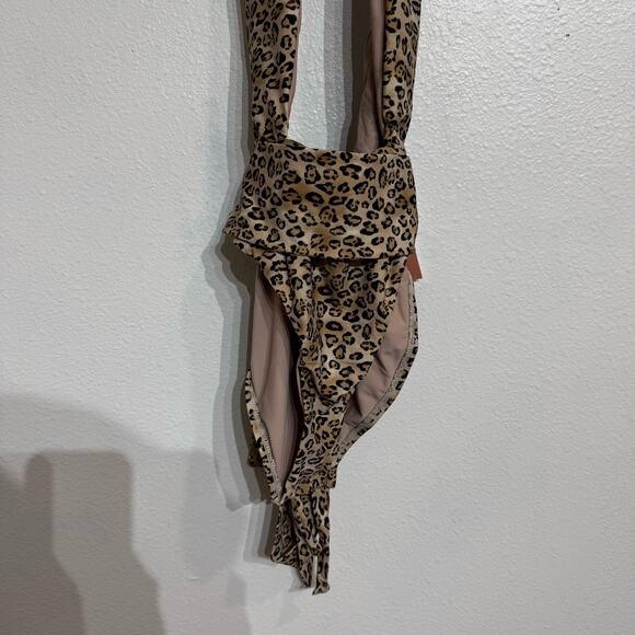 PQ Swim Tan Leopard Alex One Piece Sz S NWT - Picture 4 of 15